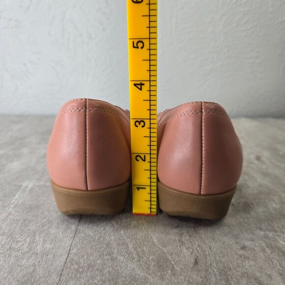 Cobb Hill Ballet Flats Sz 6.5 Light Pink Leather Minimalist Comfort Slip On Shoe - Picture 5 of 13